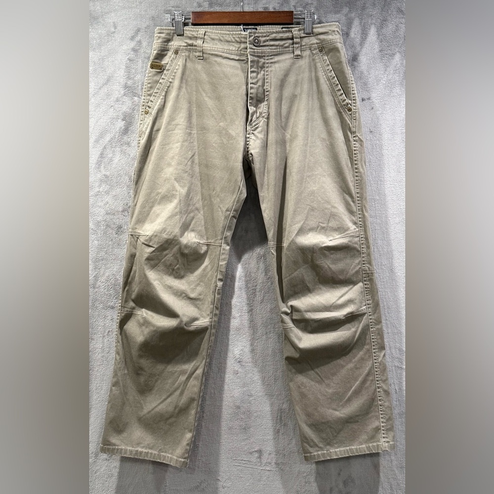 Kuhl Slackr Pants Brown Outdoor Stretch Casual Patina Dye Hiking 34x30